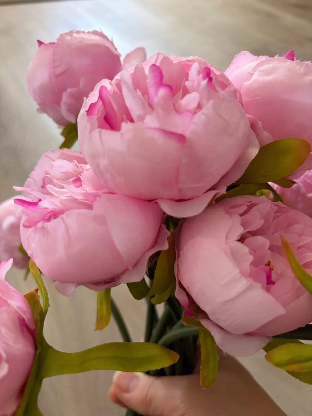 Artificial Pink Peony Bouquet